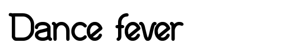 Dance fever font preview